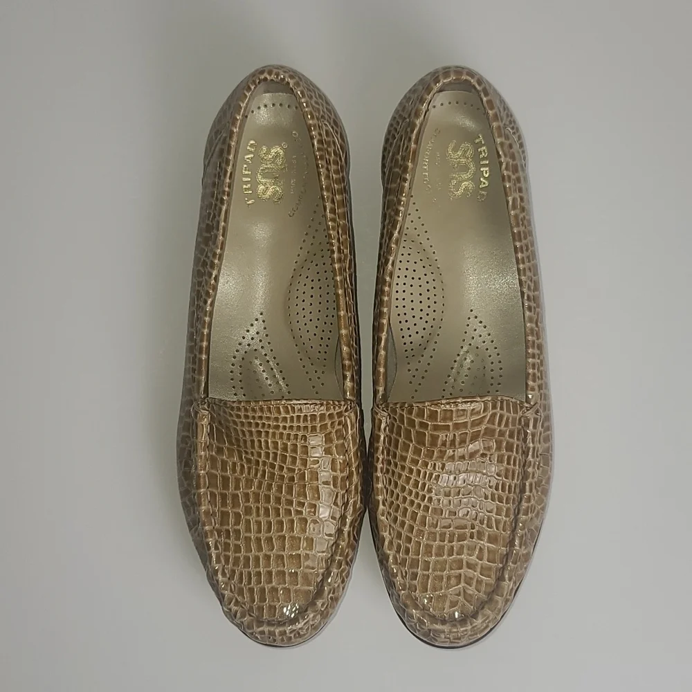 SAS Simplify Croc Print Tripad Comfort Loafers